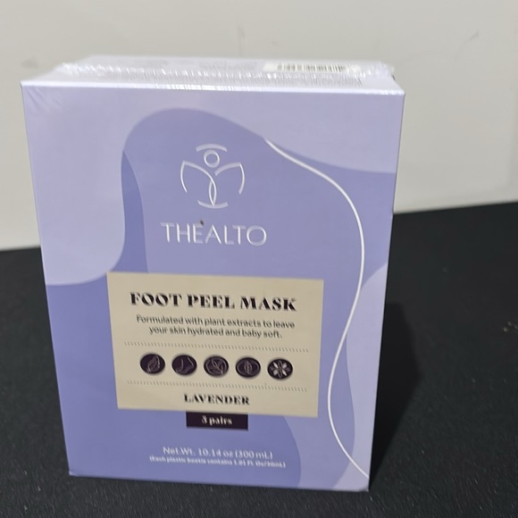 Thealto foot peel mask in lavendar brand new sealed 5 pairs - Picture 1 of 3